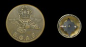Royal Canadian Air Force Second World War Escaper’s Button
A very scarce example, the dulled brass front bears...