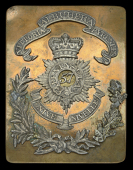 57th (West Middlesex) Regiment Officer’s Shoulder Belt Plate c.1826-40.
A scarce example, the rectangular gilt...