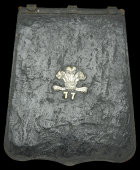 77th (East Middlesex) Regiment Field Officer’s Sabretache c.1870-80.
Black patent leather with silver plated...