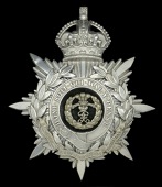 The Middlesex Regiment (Duke of Cambridge’s Own) Militia or Volunteer Battalion Officer’s Helmet Plate...