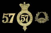 57th (West Middlesex) Regiment Other Ranks Forage Cap Badge, Glengarry and Collar Badge.
The first  for the...