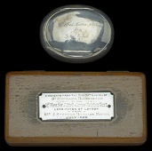 City of London Imperial Volunteers HM Silver Presentation Pocket Tobacco Box.
Hall Marked Chester 1902, of oval...