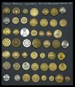 Field Marshal, Generals, Staff, Foot Guards, Veteran Battalions Mufti Buttons &c.
A card display containing fifty...