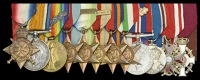 The fine ‘Combined Operations’ group of twelve awarded to Captain C. A. Kershaw, Royal Navy, who played an...