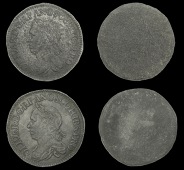 XVII: Copies of Cromwell Coins, A false steel obverse die for striking Cromwell Shillings, probably 19th century;...