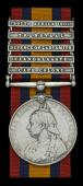 Queen’s South Africa 1899-1902, 5 clasps, Cape Colony, Elandslaagte, Defence of Ladysmith, Transvaal, South Africa...