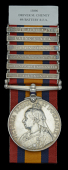 Queen’s South Africa 1899-1902, 6 clasps, Talana, Defence of Ladysmith, Orange Free State, Transvaal, Laing’s...