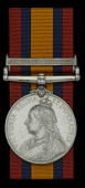 Queen’s South Africa 1899-1902, 1 clasp, Defence of Ladysmith (96350 Bomb. Cr. Mr. F. Leigh, R.F.A.) nearly...