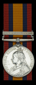 Queen’s South Africa 1899-1902, 1 clasp, Defence of Ladysmith (95110 Gnr: P. Fay, 10th. M.B., R.G.A.) pawn...