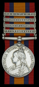 Queen’s South Africa 1899-1902, 4 clasps, Elandslaagte, Defence of Ladysmith, Orange Free State, Belfast (4556...