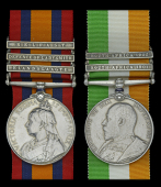 Pair: Corporal J. Gandy, Manchester Regiment

Queen’s South Africa 1899-1902, 3 clasps, Elandslaagte, Defence of...