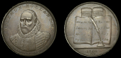 Warwickshire, Coventry, Edmund Percy, Penny, 1801, bust of Philemon Holland three-quarters left in ruff, rev. open...