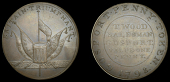 Hampshire, Gosport, Thomas Wood, Jacobs’ Penny, 1798, flags and drum, rev. t. wood salesman, etc, edge i promise...