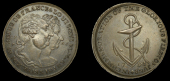 18th Century Tokens, Skidmore’s mule Halfpenny, conjoined busts of Louis XVI and Marie Antoinette dividing date,...