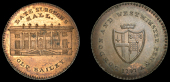 London, Old Bailey, Skidmore’s London and Westminster series, Penny, 1797, type 5, Late Surgeons’ Hall, rev....