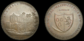 Yorkshire, Rievaulx, Skidmore’s Clerkenwell series, Penny, ruins of Rievaulx Abbey, rev. fictitious arms, edge i...