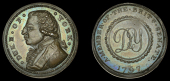 Unlocalised issues, Skidmore’s Duke of York Halfpenny, 1797, bust left, rev. dy cypher, a member of the brith....