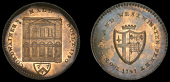 London, Distaff Lane, Skidmore’s London and Westminster series, Penny, 1797, type 5, Cordwainers’ Hall, rev....