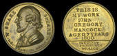 Warwickshire, Birmingham, John Gregory Hancock, Halfpenny or medal, 1800, in brass, bust of William Shakespeare...