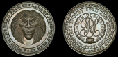 London, Old Cavendish Street, Richard Summers, Halfpenny, 1797, head of a wild man full facing, rev. large rs cypher...