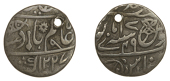 East India Company, Bengal Presidency, Benares Mint: Second phase, silver Half-Rupee in the name of ‘Shah ‘Alam...