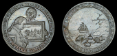 London, St Martin’s Lane, Philip Ratley, Halfpenny, 1795, connoisseur seated left, examining landscape held by a...