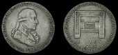 London, Bishopsgate, John Clark and Samuel Harris, Halfpenny, 1795, bust of George Washington right, large buttons...