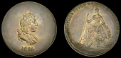 Unlocalised issues, Skidmore’s Penny for the Centenary of the Revolution [using the rev. die by C. James], bust of...