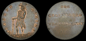 London, Clerkenwell, Joseph Askins, Jacobs’ Halfpenny, 1796, from the same obv. die as previous, rev. the...