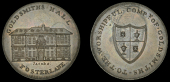 London, Foster Lane, Skidmore’s Miscellaneous series, Penny, Goldsmiths’ Hall, rev. Goldsmiths’ arms, edge i...