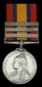 Queen’s South Africa 1899-1902, 3 clasps, Cape Colony, Transvaal, Wittebergen (1489 Dvr: H. Savage, C.I.V.) edge...