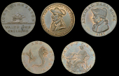 Hampshire, Basingstoke, John Pinkerton, Mynd’s Shilling, 1789 [7 over 8], 13.96g/6h (DH 1); Emsworth, John Stride,...