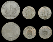 Hampshire, Gosport, Thomas Wood, Jacobs’ Penny, 1798, 25.97g/12h (DH 2); Portsea, Westwood’s Farthings, 1791...