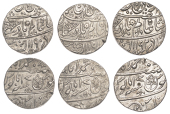 East India Company, Bengal Presidency, Benares Mint: First phase, silver Rupees (3), in the name of ‘Shah ‘Alam...
