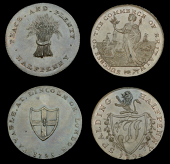 Lincolnshire, Lincoln, Skidmore’s Halfpenny, 1795, 10.01g/12h (DH 1); Spalding [and Holbeach], Thomas Jennings,...