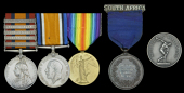 Three: Private T. A. N. Bolton, 1st Middlesex Royal Engineers Volunteers and City of London Imperial Volunteers,...
