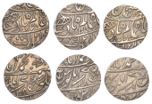 East India Company, Bengal Presidency, Benares Mint: First phase, silver Rupees (3), in the name of ‘Shah ‘Alam...