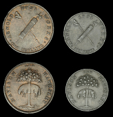 Nottinghamshire, Arnold, Davison and Hawksley, Shilling, 1791 [issued 1802], in copper, 11.47g/6h (DH 3; D & W...