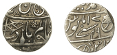 East India Company, Bengal Presidency, Benares Mint: Second phase, silver Half-Rupee in the name of ‘Shah ‘Alam...