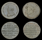Warwickshire, Stratford-upon-Avon, Skidmore’s Halfpenny, 14.57g/6h (DH 320a); Skidmore’s mule Halfpenny, struck...