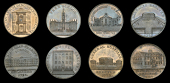 Warwickshire, Birmingham, Kempson’s Buildings, Halfpence (8), Barracks, 11.06g/6h (DH 177); Blue School, 11.65g/6h...