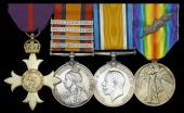 A Great War O.B.E. group of four awarded to Captain W. C. Knight, Lincolnshire Regiment, late Cadet...