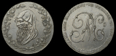 Anglesey, Amlwch, Parys Mine Co, Westwood’s Pattern Halfpenny after J. Milton, in copper, druid’s head encircled...