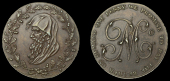 Anglesey, Amlwch, Parys Mine Co, Pattern Penny [1786] by J. Milton, in copper, druid’s head encircled by wreath...