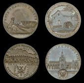 Perthshire, Perth, John Ferrier, Wright’s Halfpence, 1797 (2), 10.08g/12h (DH 1), 9.19g/6h (DH 4) [2]. First about...