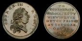 Unlocalised issues, Skidmore’s Halfpenny for the Aborted Viewing of the Dutch Prizes at the Nore, 1797, laureate...