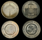 London, Leather Lane, John Hancock, Halfpence, 1796 (2), reads n19, 11.69g/12h (DH 320), reads 19, 11.77g/12h (DH...