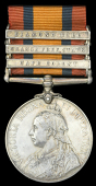 Queen’s South Africa 1899-1902, 3 clasps, Cape Colony, Orange Free State, Diamond Hill (365 Pte T. D. Bayley,...