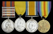 Four: Private F. M. Hopkins, 2nd Volunteer Battalion, Middlesex Regiment and City of London Imperial Volunteers,...