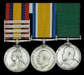 Three: Corporal W. C. Frapwell, 4th Middlesex (West London) Rifle Volunteers and City of London Imperial Volunteers,...